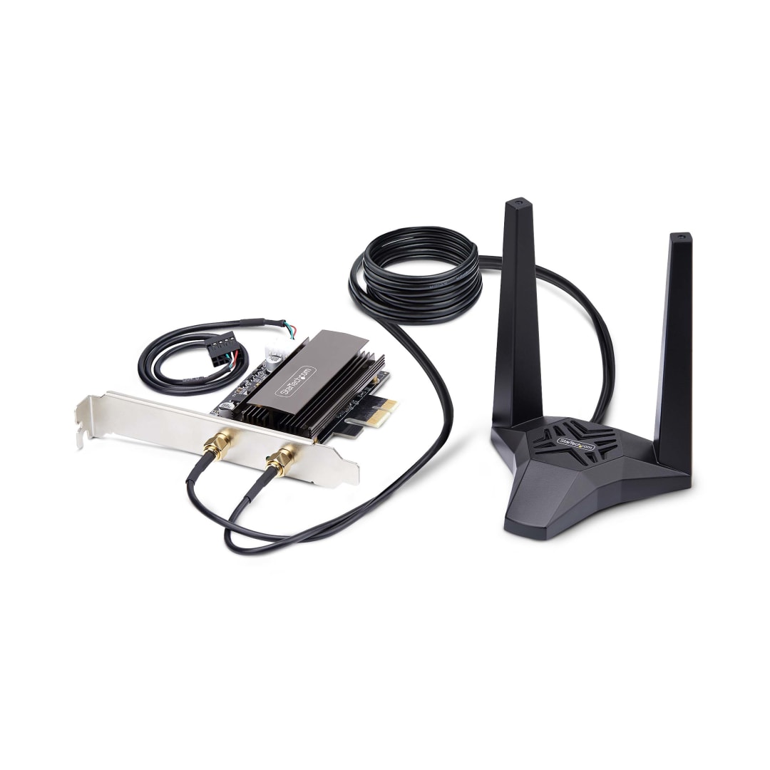 Wi Fi 6e Tri Band and Bluetooth 5 3 PCIe Card 5374 Mbps