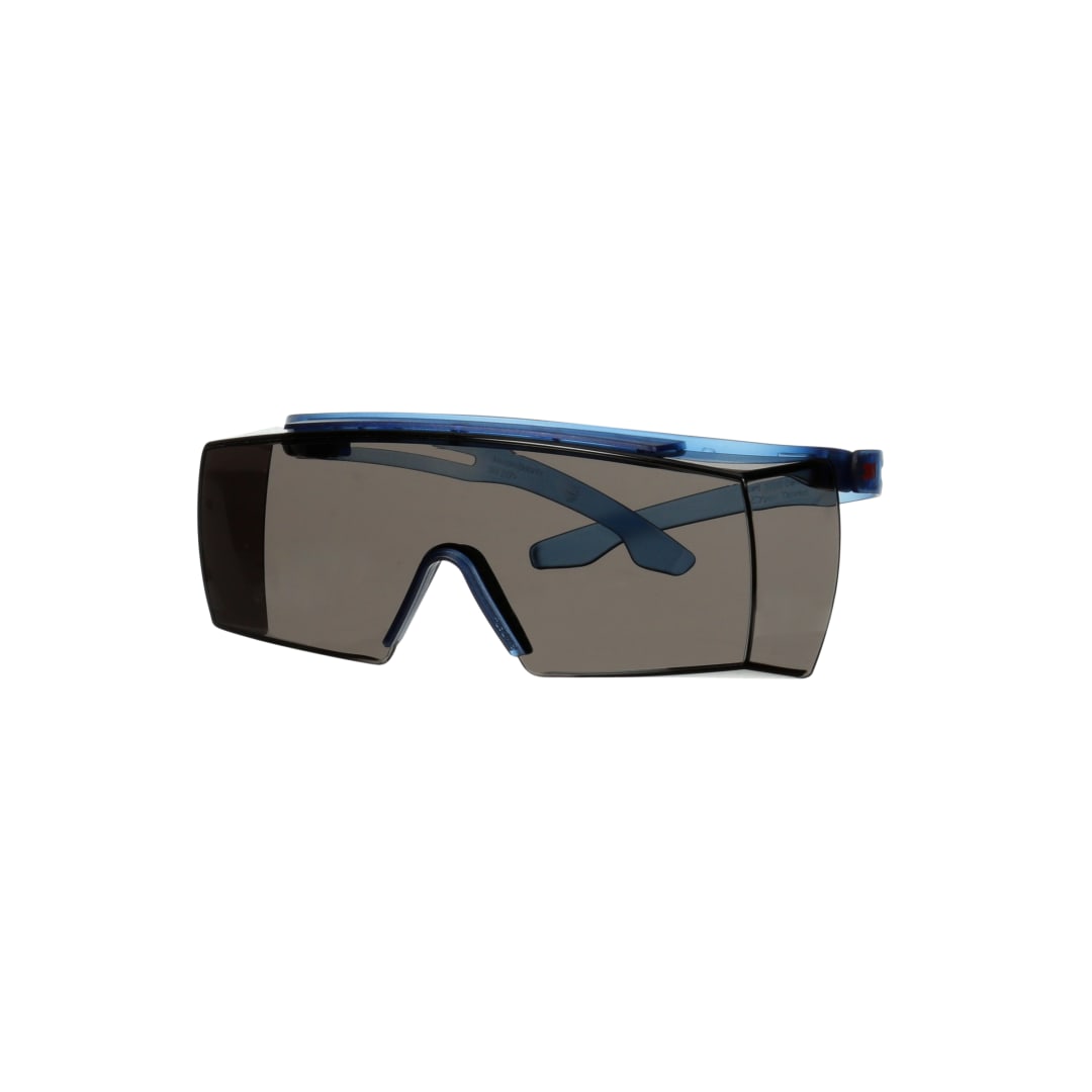 3M™ SecureFit™ 3700 Gözlük Üstü Gözlükler, Mavi Saplar, Scotchgard™ Buğu Önleyici (K ve N), Gri Lens, SF3702SGAF-BLU-EU, 20/Kutu
