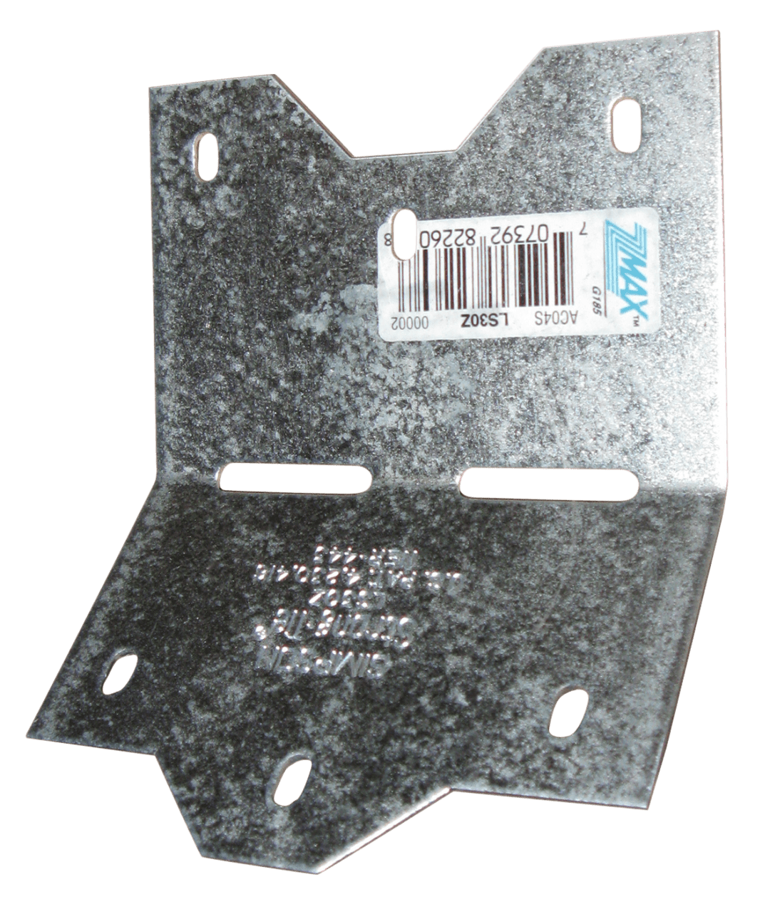 Simpson Strong-Tie LS30Z LS 3-3/8 in. 18-Gauge ZMAX® Galvanized Adjustable L Angle (Pack of 9600)
