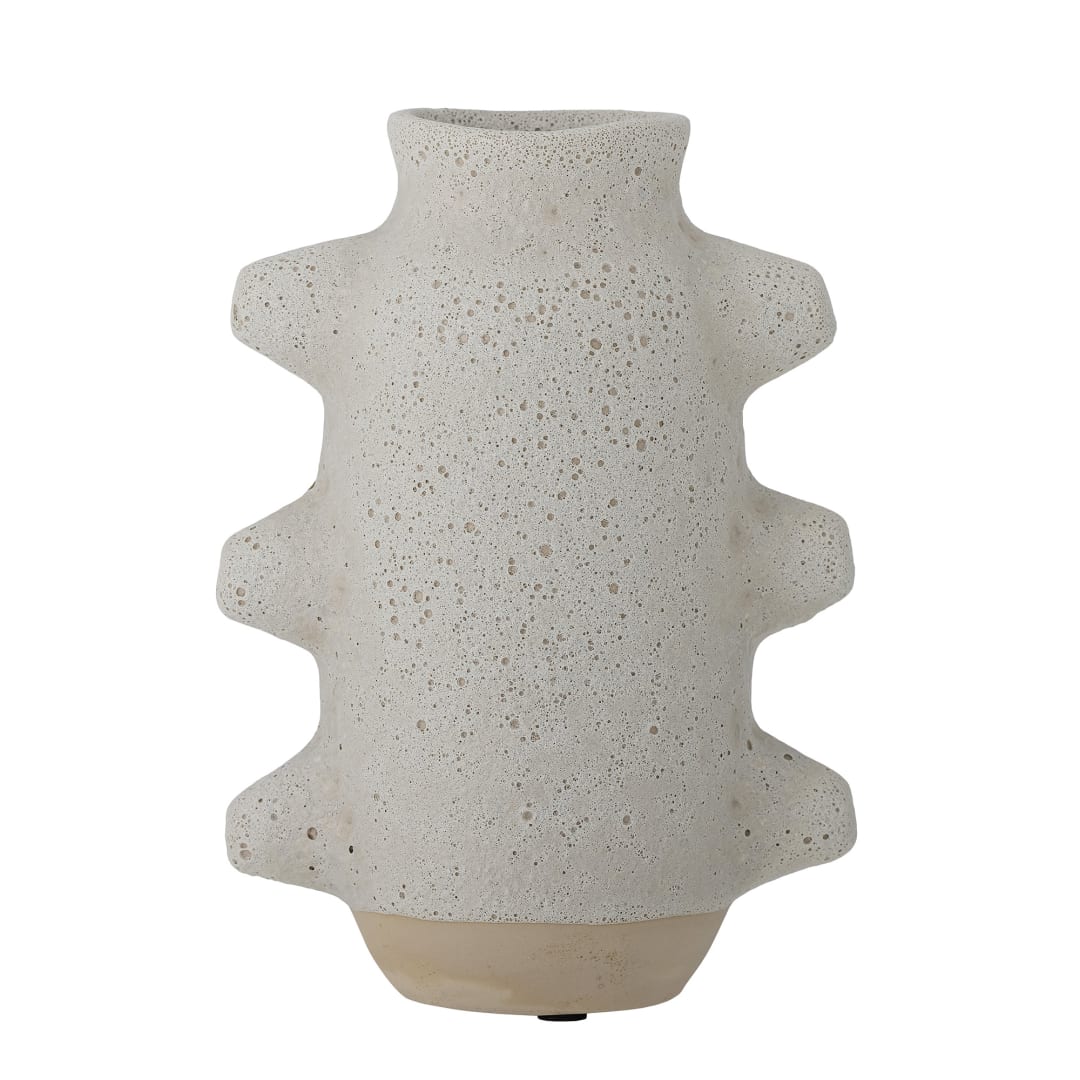 82053756 - Birka Deco Vase, White, Ceramic STOCK: 51