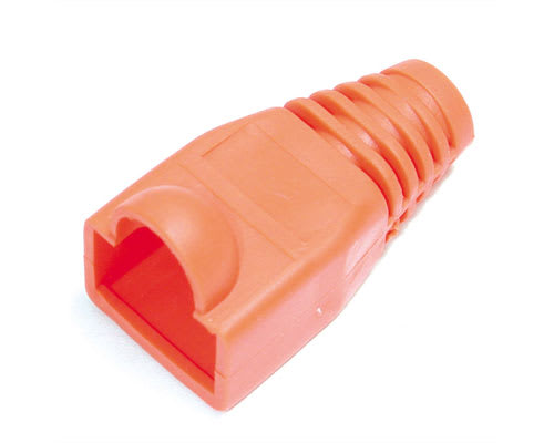Orange RJ45 Clip Protector Boot for Patch Cables