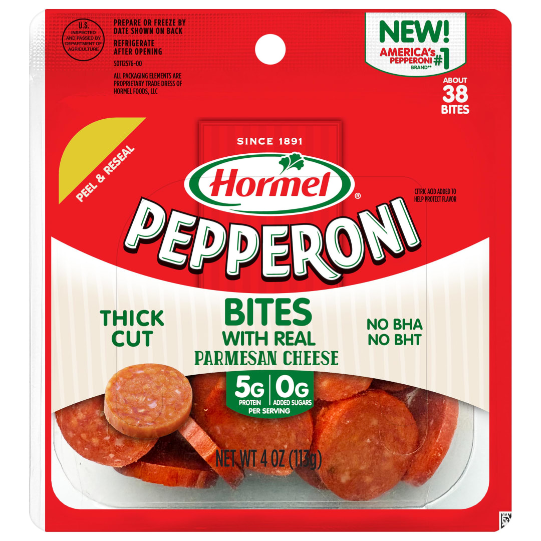 HORMEL PARMESAN PEPPERONI SNACK BITES, 4OZ