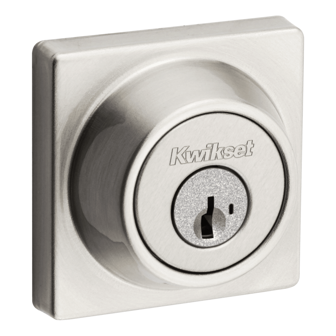 660 Contemporary Deadbolt Series Single Cylinder Deadbolt in Satin Nickel featuring SmartKey Security