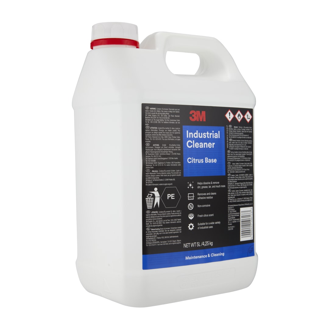3M™ Endüstriyel Temizleyici, Şeffaf, 5 L