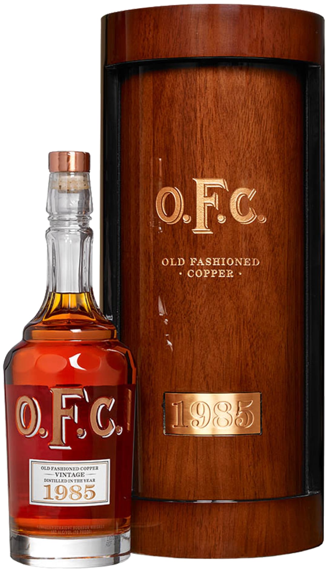Old Fashioned Copper Vintage 1985 Kentucky Straight Bourbon Whiskey 750ml 90 Proof