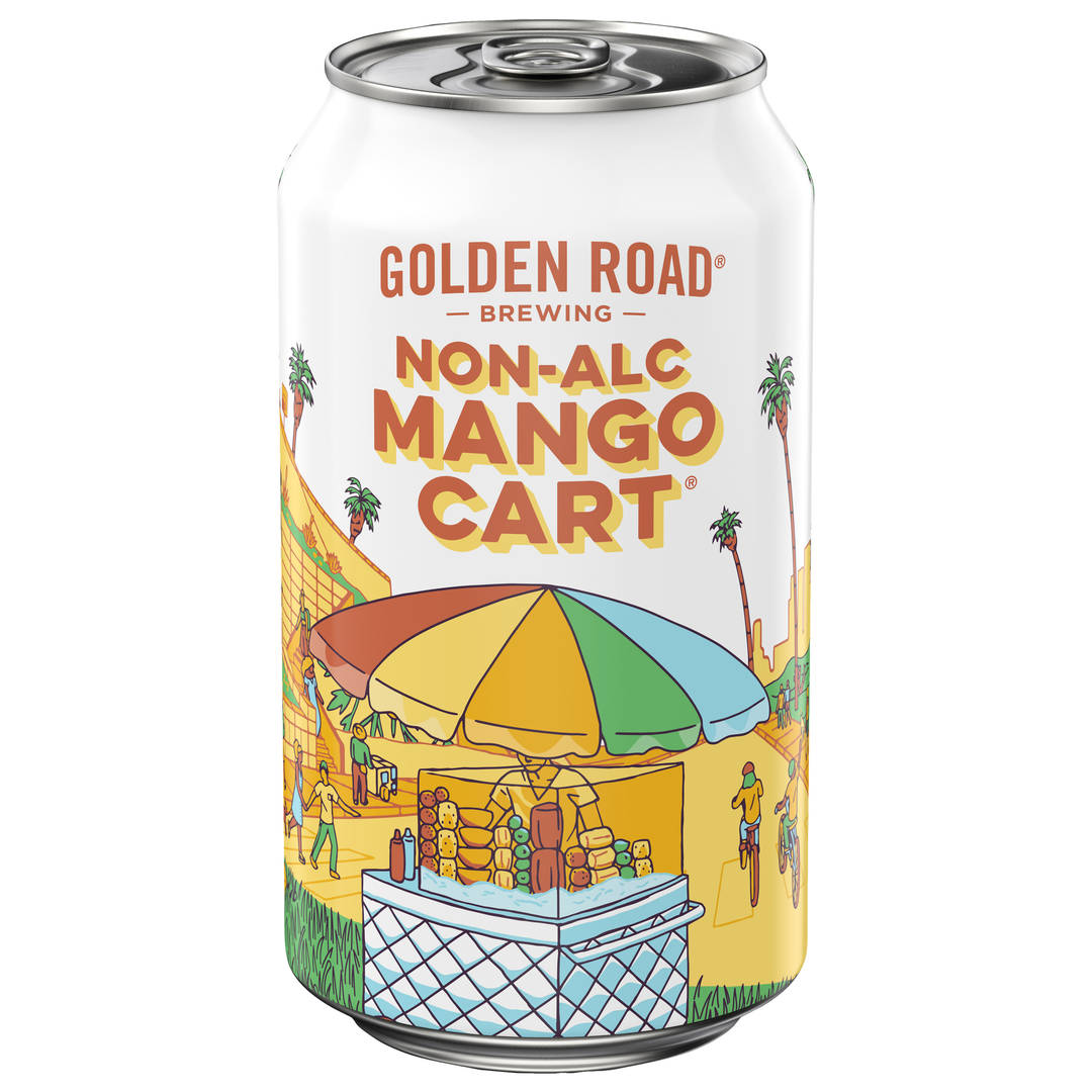 Golden Road Non-Alc Mango Cart 12 oz Single CAN Less Than 0_5ABV - Basecoat - Standard Gloss - Craft Direct
