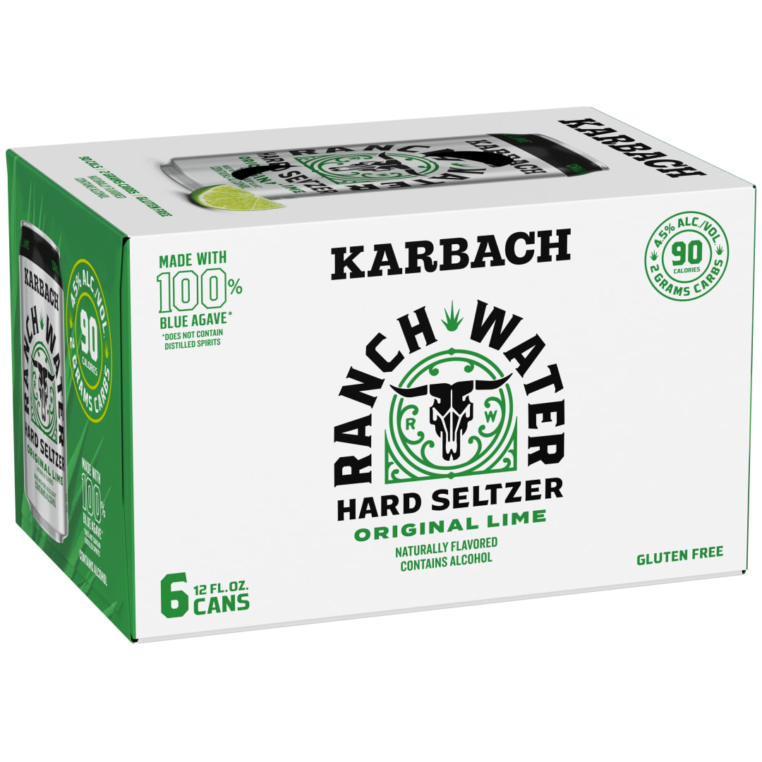 Karbach Ranch Water Original Lime Hard Seltzer 6 - 12 fl oz Cans