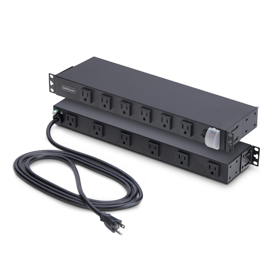 Basic 12 Port PDU 120V 15 A 5-15P Plug