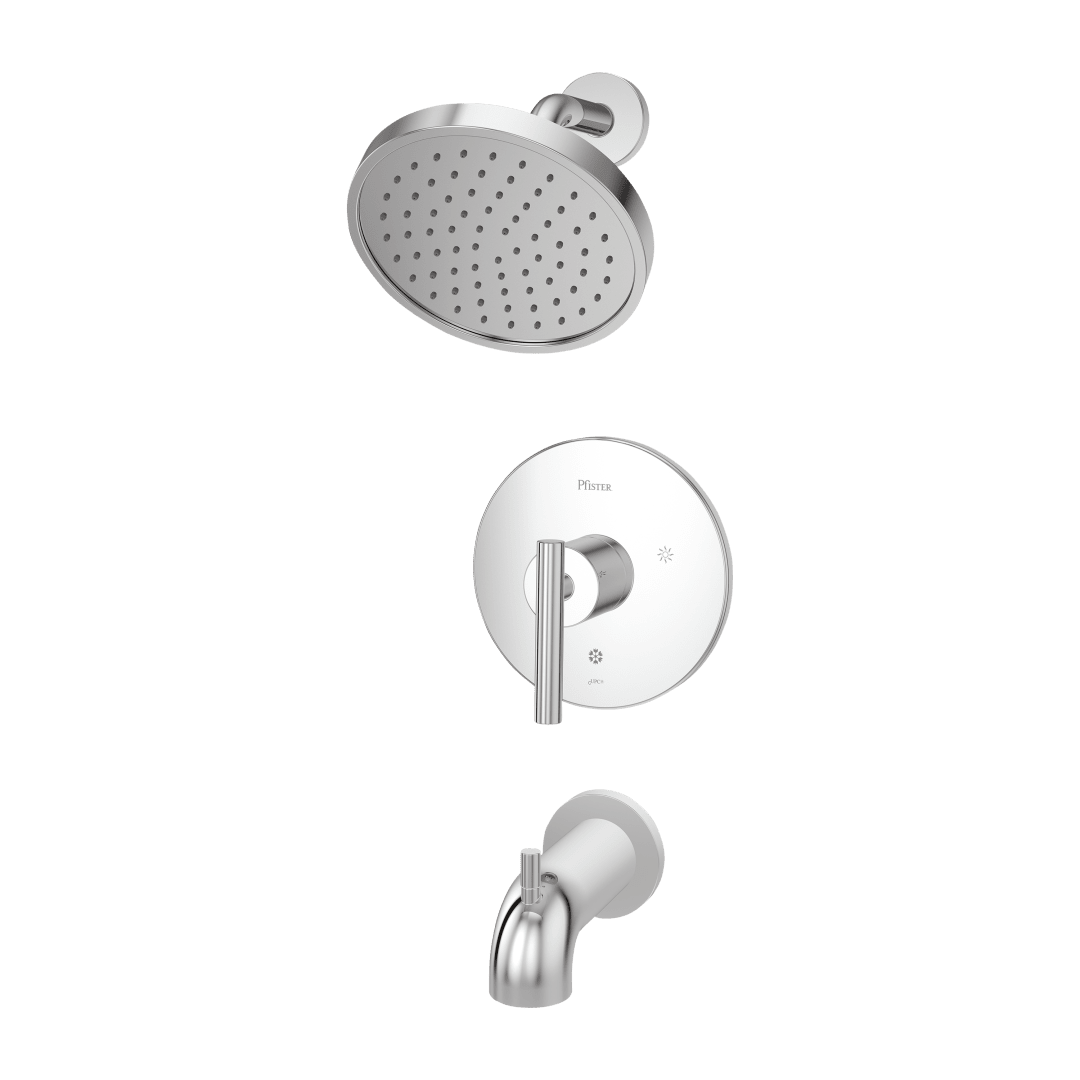 Contempra 1-Handle Tub & Shower Trim Kit in Polished Chrome
