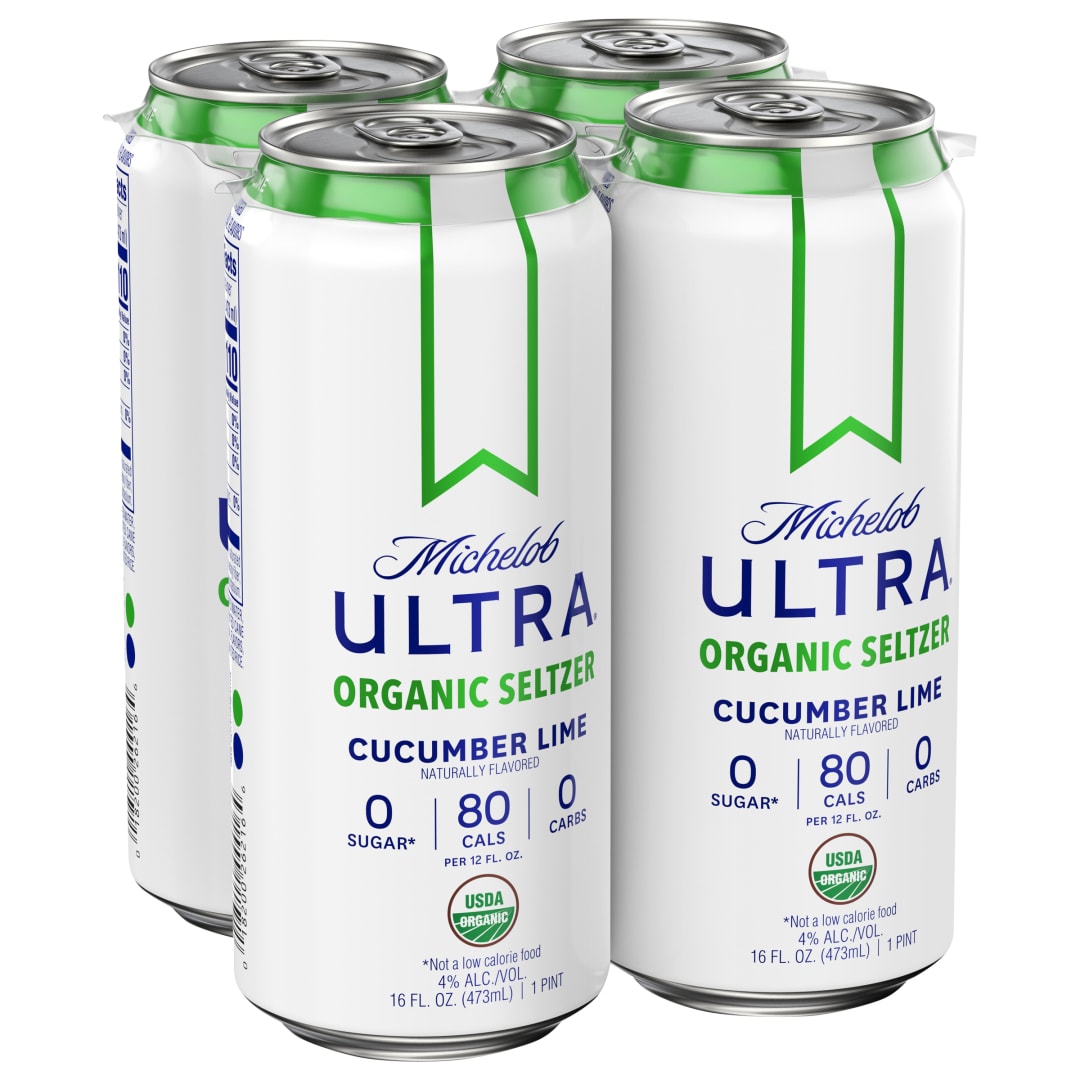 Michelob ULTRA Cucumber Lime Organic Seltzer, 4 Pack 16 fl. oz. Cans
