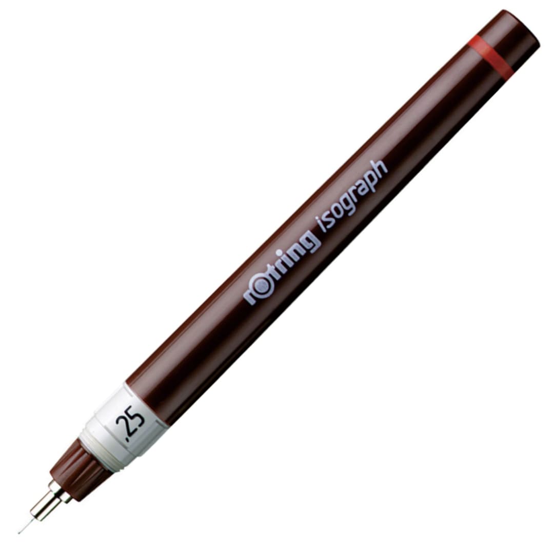rOtring Isograph Bolígrafo Técnico de Dibujo | 0,25 mm | Bolígrafo Fineliner Recargable