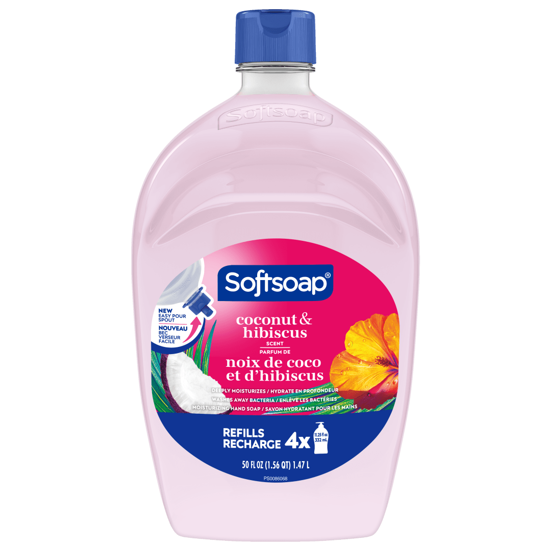Softsoap Moisturizing Liquid Hand Soap Refill, Coconut & Hibiscus - 1.47 L