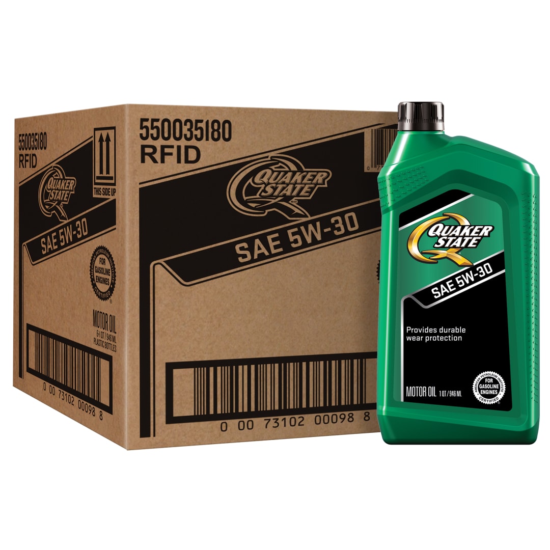 Quaker State Motor Oil, 5W-30, 1 Quart (6 Pack)