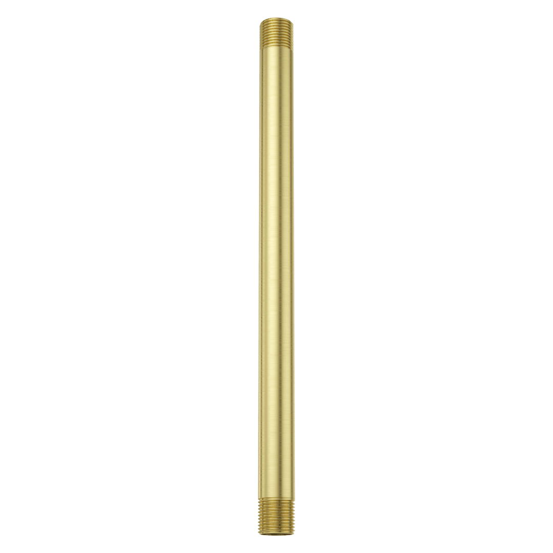 Universal 12 in. Ceiling-Mounted Shower Arm in Brushed Gold