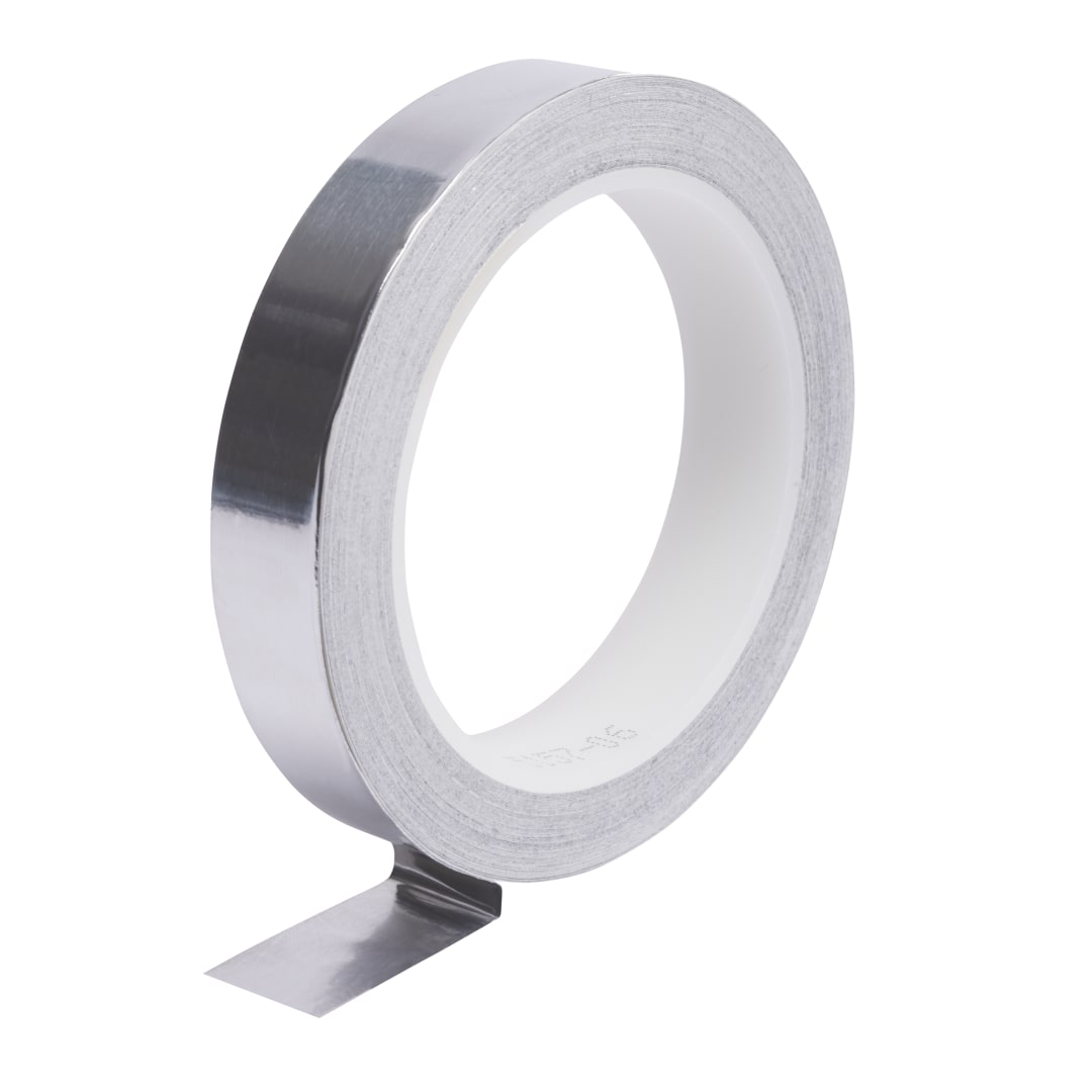 3M™ ET 1170 Aluminiumfolie, glatt, mit leitfähigem Kleber, Aluminum, MC4, 50 mm x 16,5 m x 0.08 mm