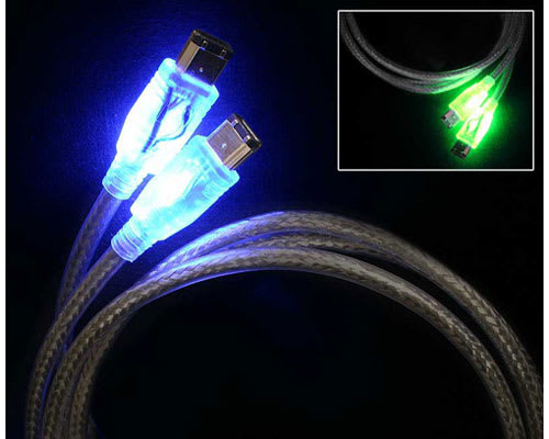 6 ft Blue-Green "LAVA" 6-6 1394 Firewire Cable