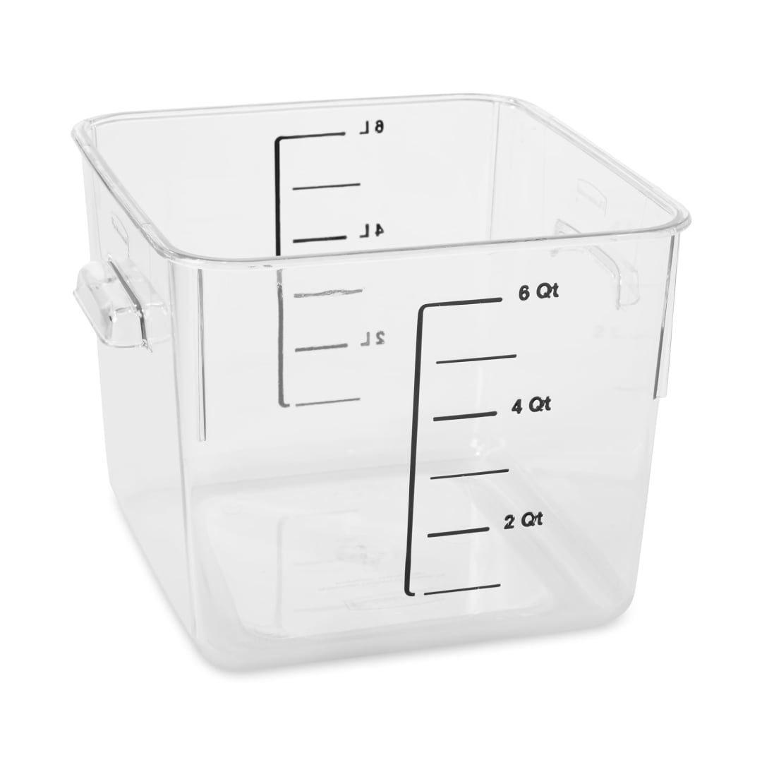 Square Storage Container 6-Quart Clear