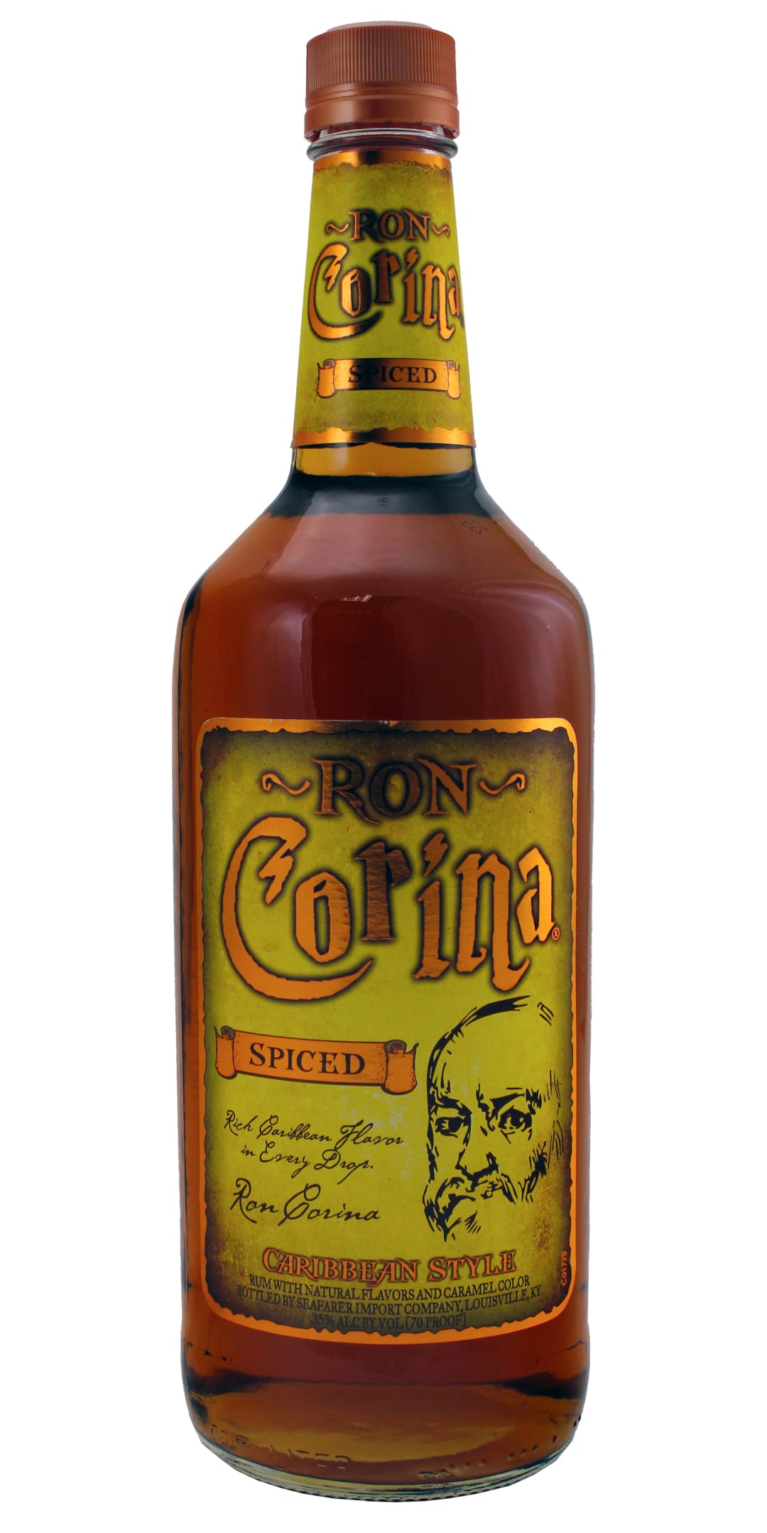 Ron Corina Spiced Rum 1l 70 Proof