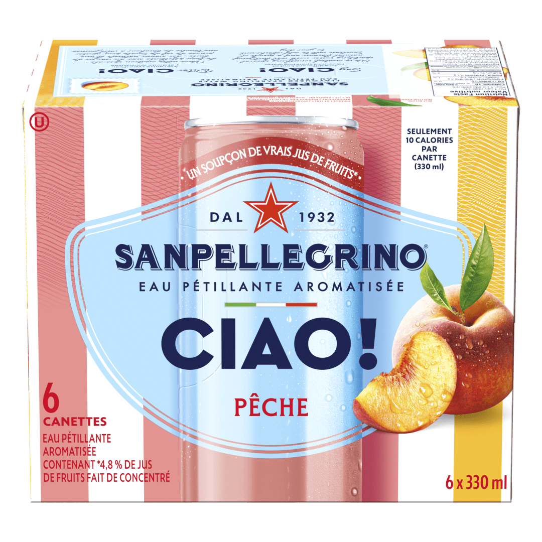 SPE CIAO! Peach CanFrPk130(4(6x330ml))CA