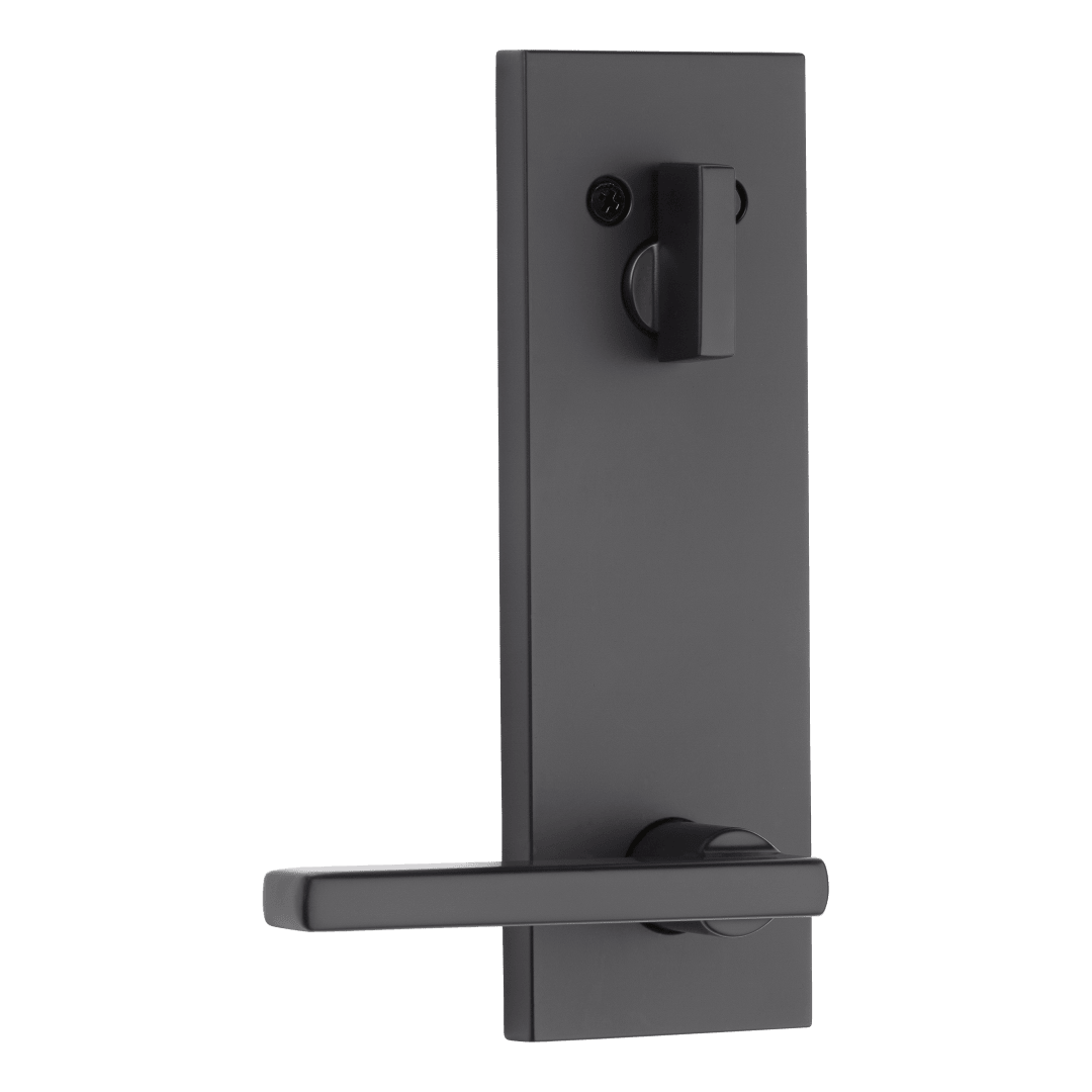 971 Square Full Rose Single Cylinder Interior Pack w/ Halifax Lever for 818 Handleset in Matte Black