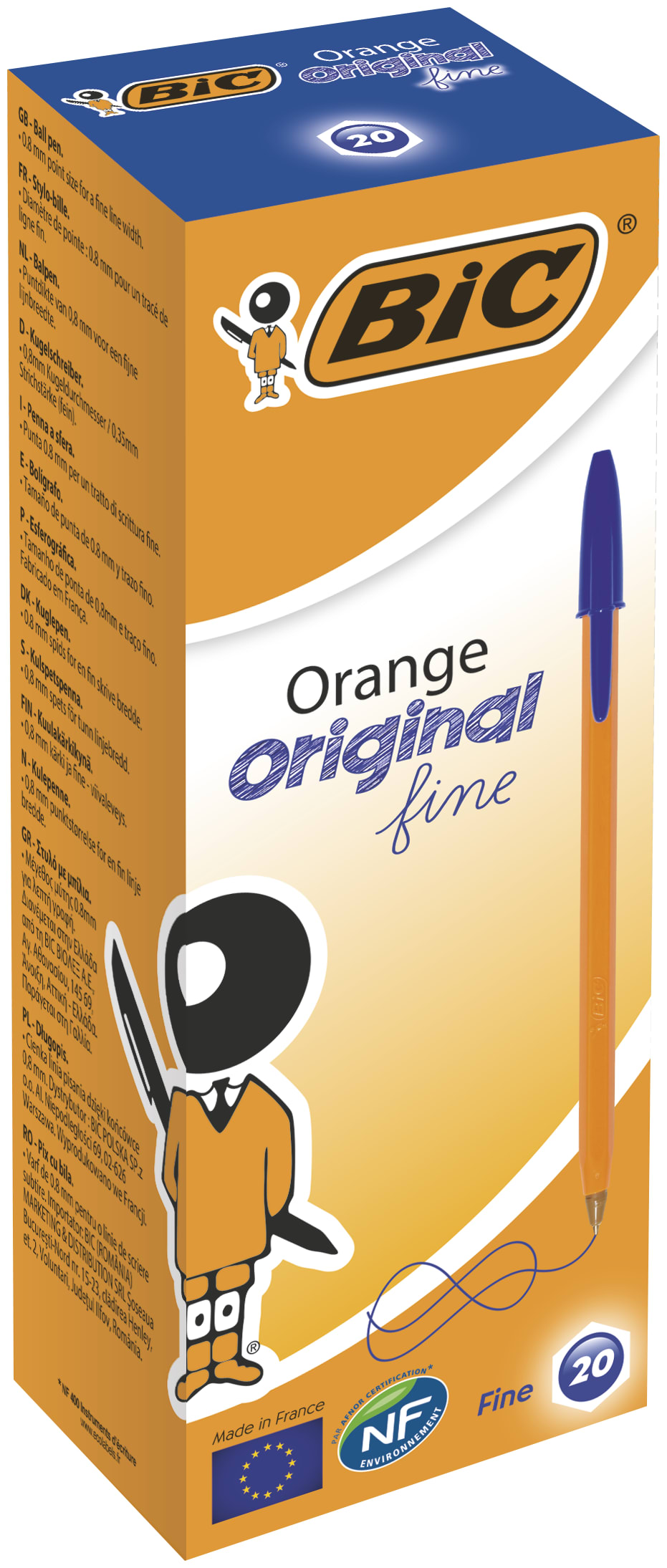 ORANGE FINE BOX 20 BLUE EU
