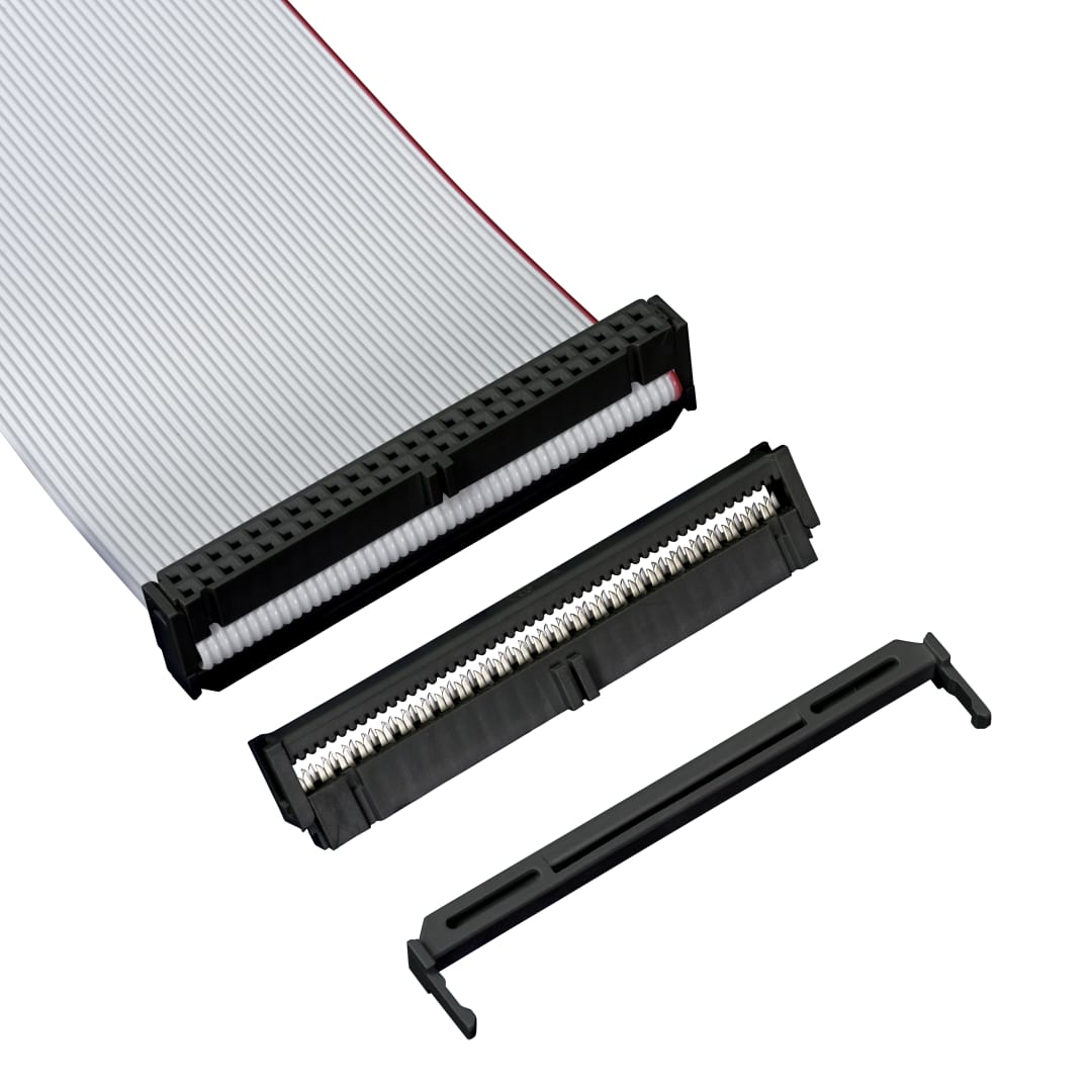 3M™ D89110-0101HK, Wannenstiftstecker für PCB, 180° gerade, 10-polig, D3000 Serie, 2,54mm, 0,38 µm Au, Schwarz