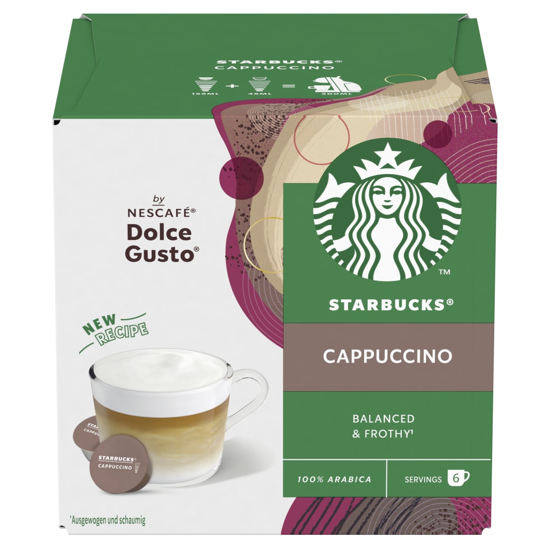 STARBUCKS CAPPUCCINO by NESCAFE DOLCE GUSTO 6+6 Capsule 120g