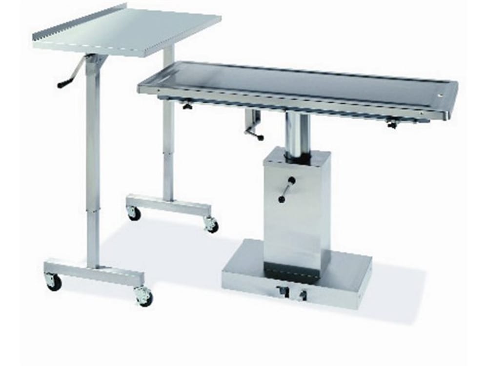 Stainless Steel Adjustable Height Over Instrument Table, 102cmL x 59cmW