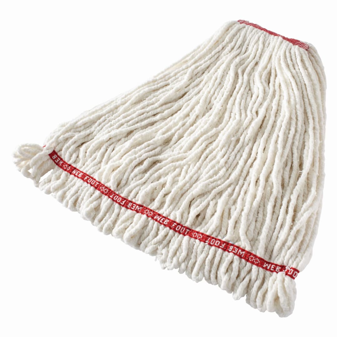 24 OZ Web Foot® Blend Shrinkless® Wet Mop, 1" Headband, White