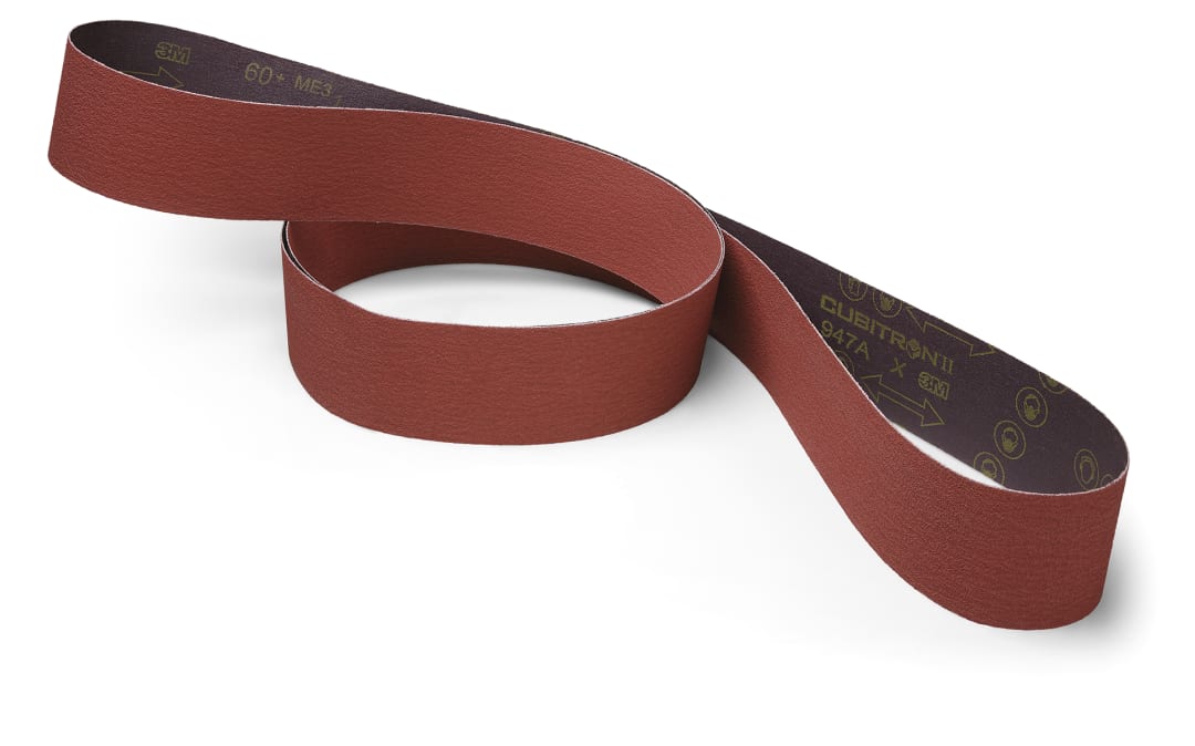 3M™ Cubitron™ II Cloth Belt 947A, 120+ X-weight, Config