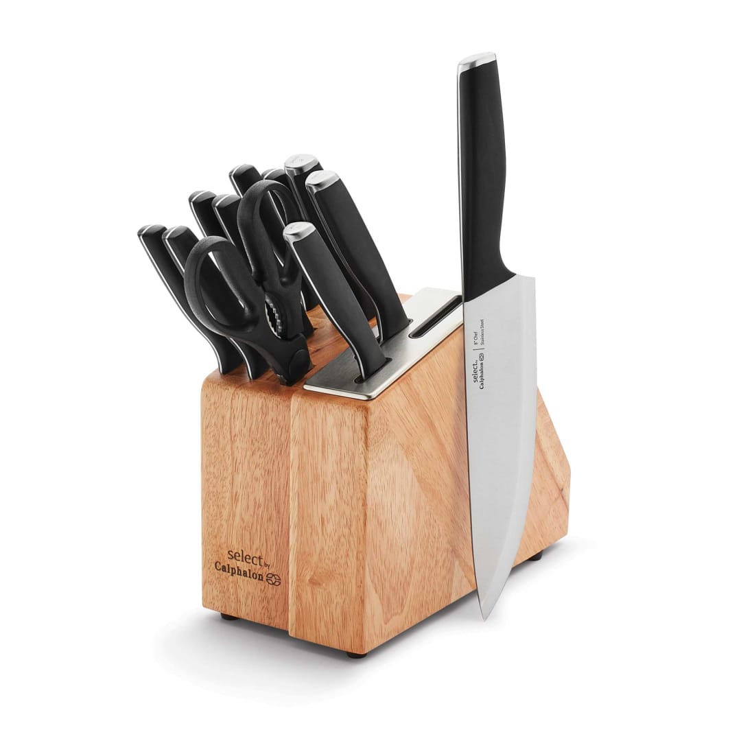 Select by Calphalon® Antimicrobial Self-Sharpening 12-Piece Cutlery Set with SilverShield® Knife Handles