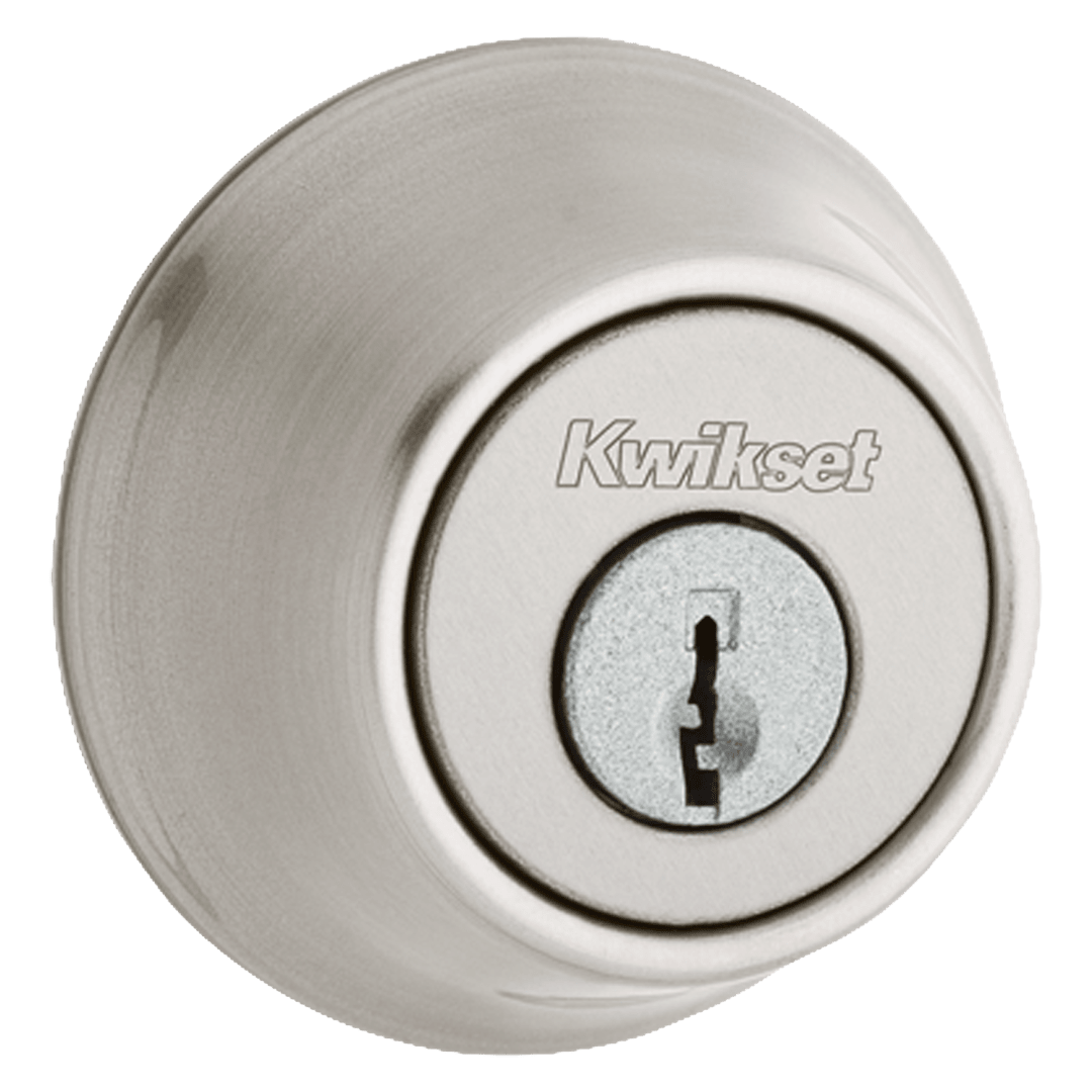 660 Deadbolt, Keyed One Side, in Satin Nickel