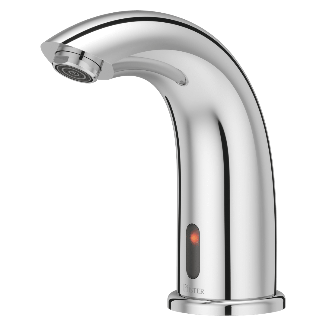 Electronic Touchless Commercial Bath Faucet in Polished Chrome - (Commercial Touchless Bathroon Faucet)