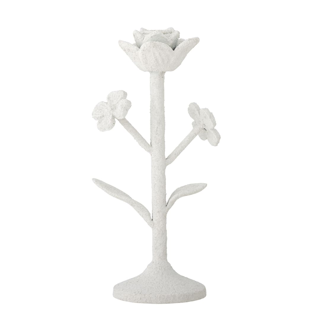 82060887 - Ranin Candle Holder, White, Iron STOCK: 23