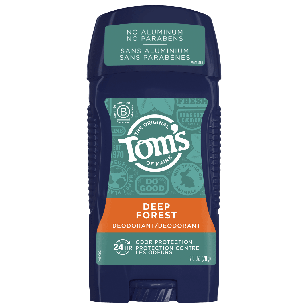 Tom's of Maine Long-Lasting Aluminum-Free Natural Deodorant for Men, Deep Forest, 2.8 oz.