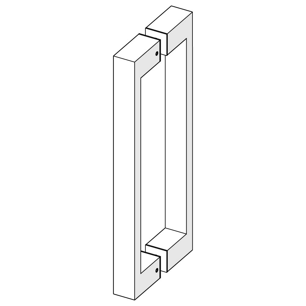 Back-to-Back Square Handle Assembly