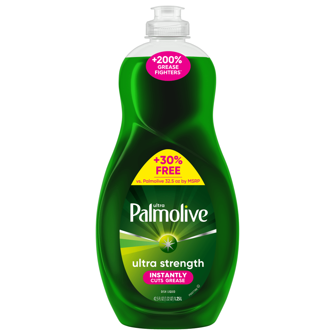 Palmolive Ultra Strength Liquid Dish Soap, Mess-Free, Easy-Flip Cap, 32.5 fl oz Bottle