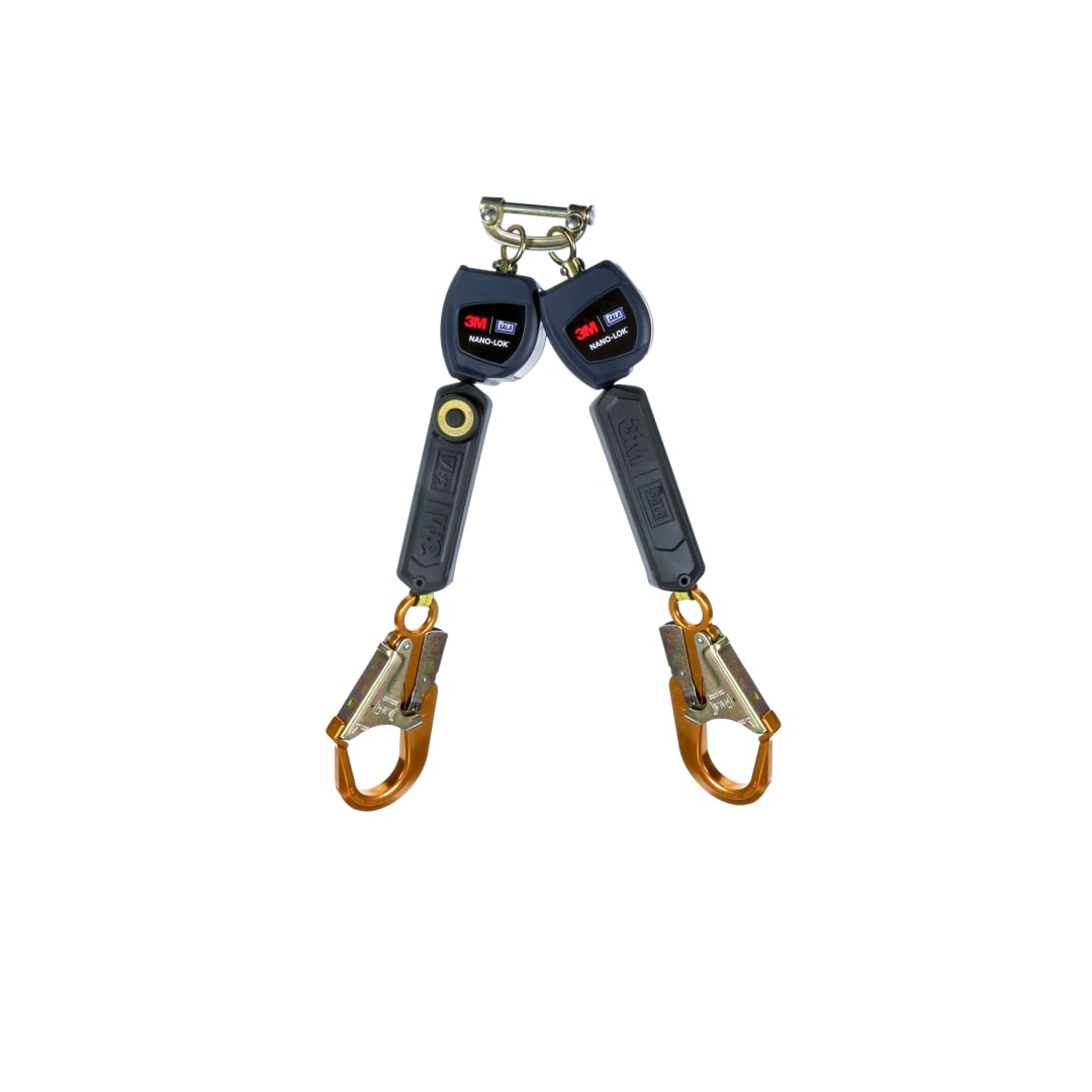 3M™ DBI-SALA® Nano-Lok™ Kişisel Geri Sarımlı Yaşam Hattı, çift kol, Dokuma, 1,8 m, 3101270