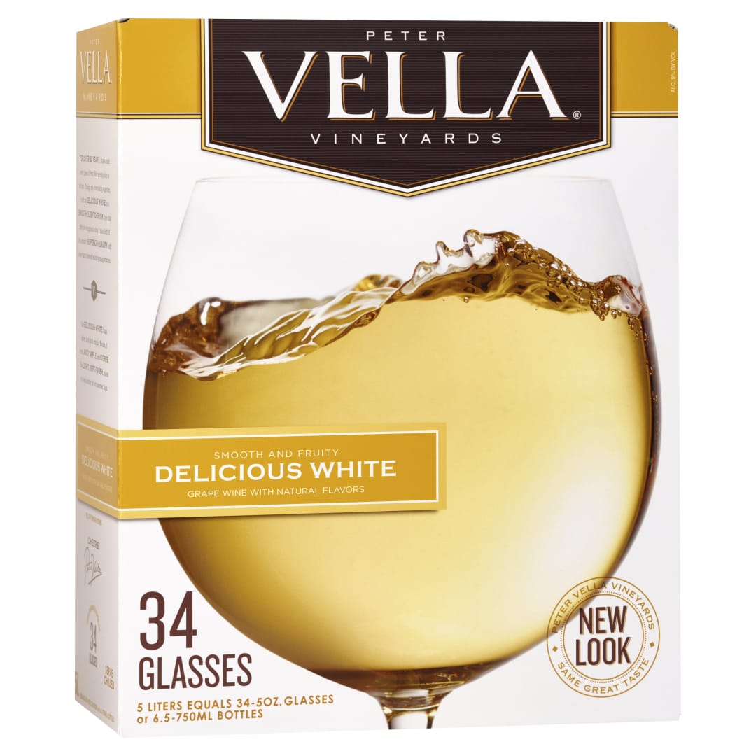 Peter Vella Crisp White Wine 5L Box Wine