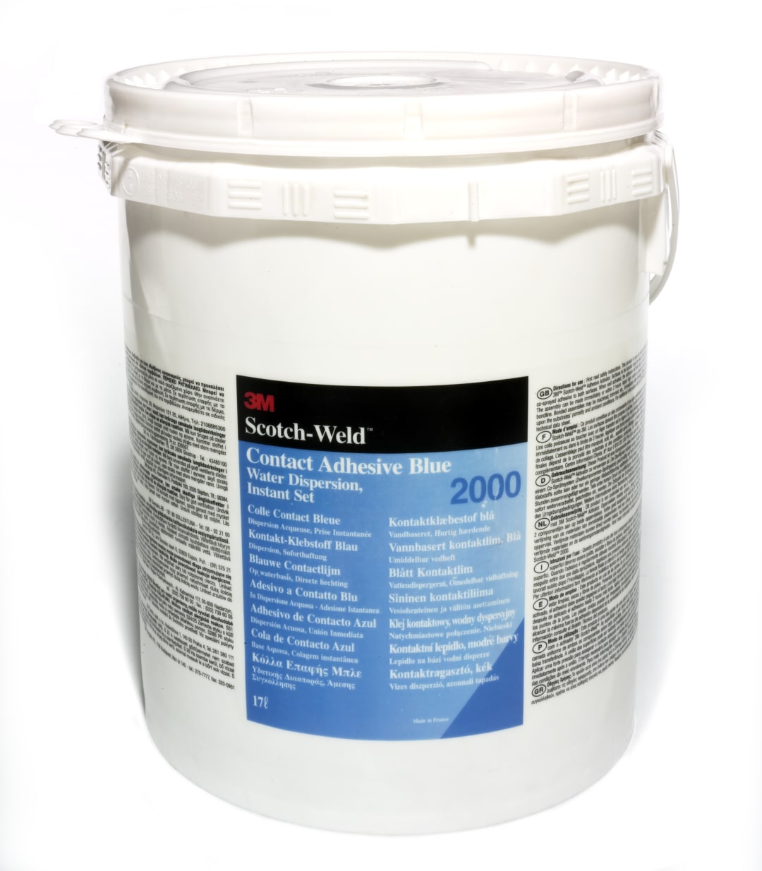 3M™ Fastbond™ Kontakt Yapıştırıcı 2000NF, Mavi, Base, 17 L
