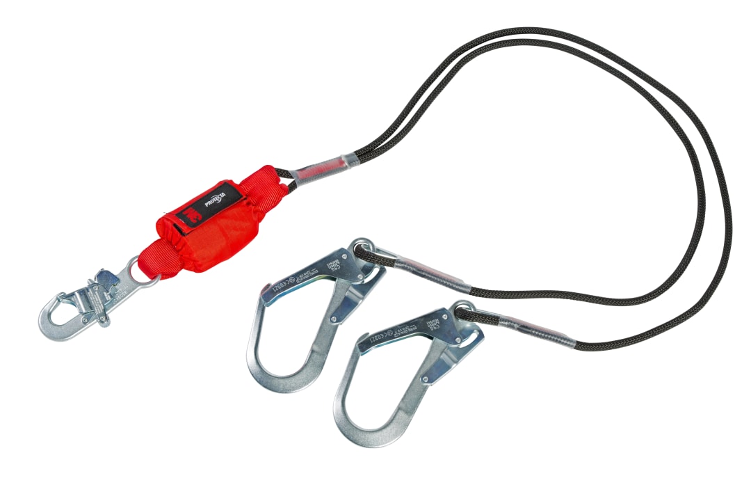 3M™ Protecta® Şok Emicili Lanyard, Halatlı, Çift Kollu, 1,80 m, 1260352