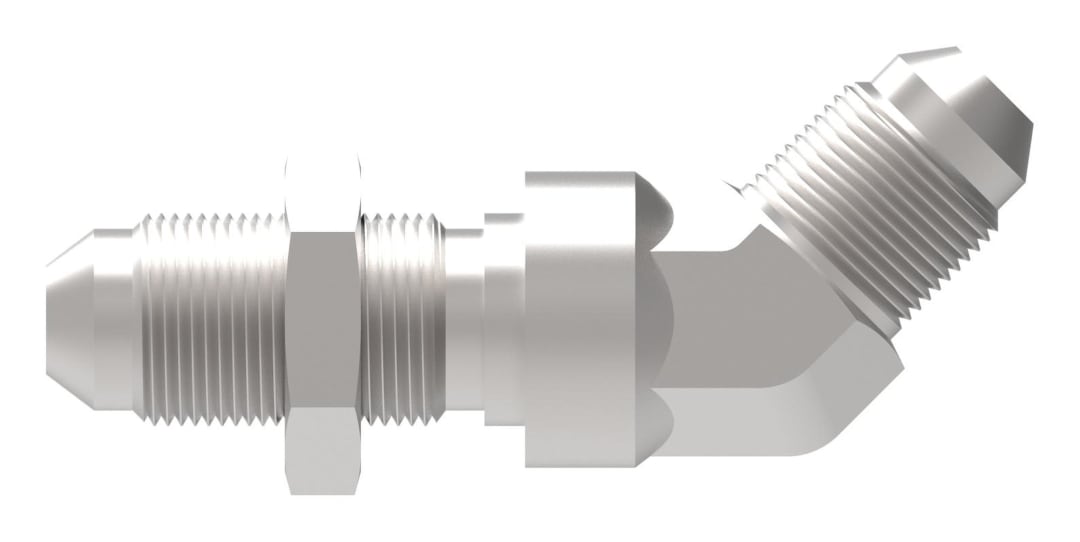 Aeroquip 3/8 MALE JIC BULKHEAD 45DEG