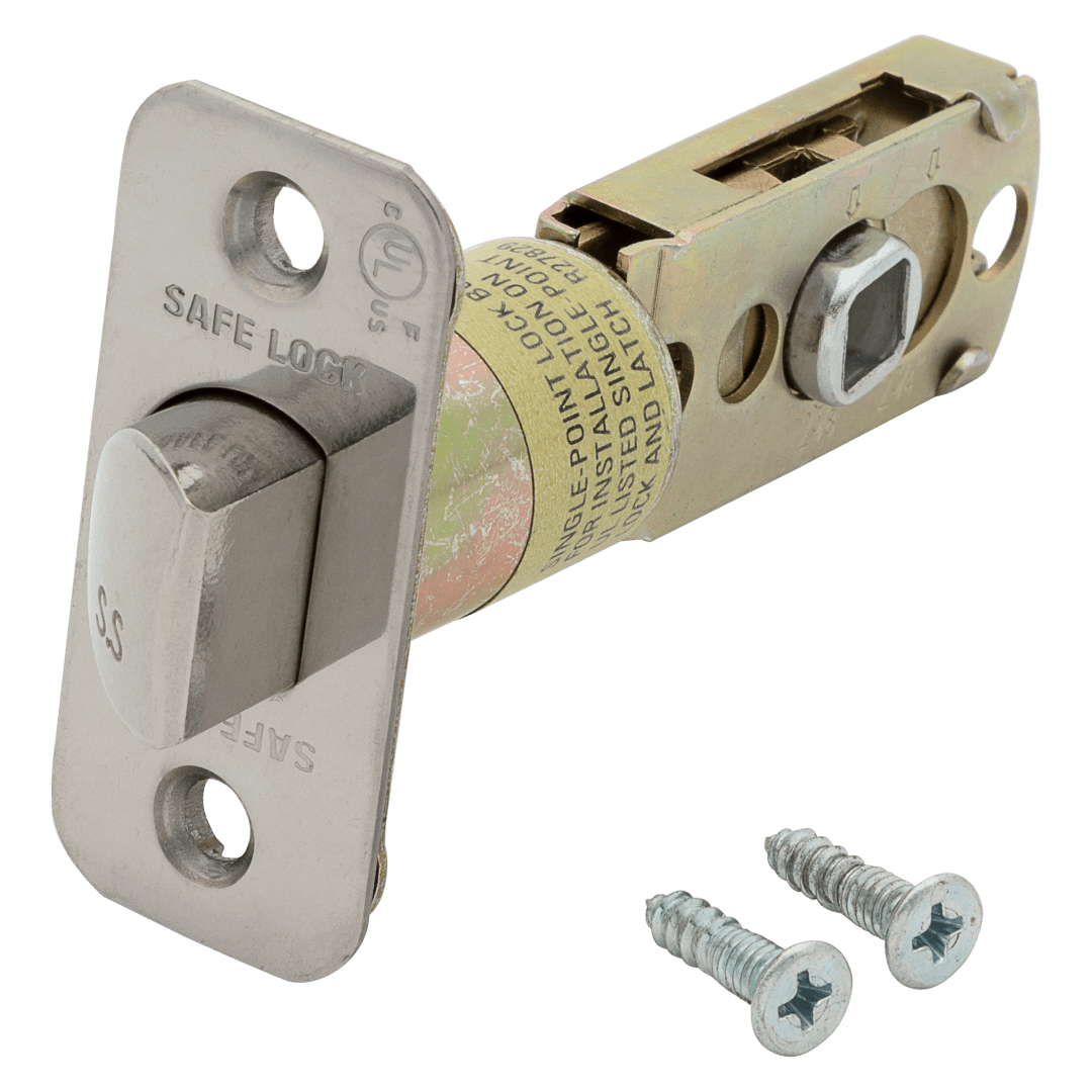 Round Corner Adjustable UL Listed Plain Latch for Polished Chrome Finish