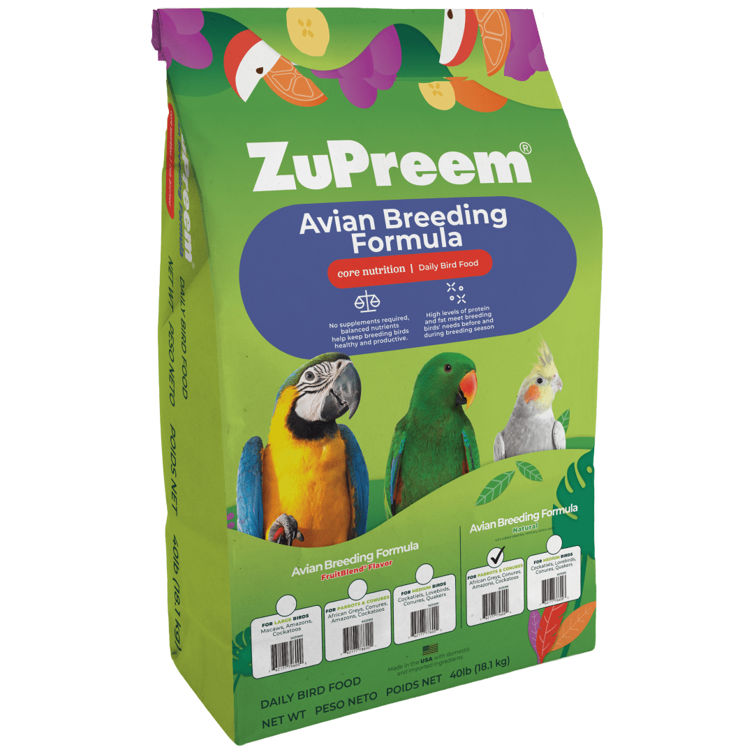ZuPreem Natural Pellets Bird Food for Medium/Large 40 pounds