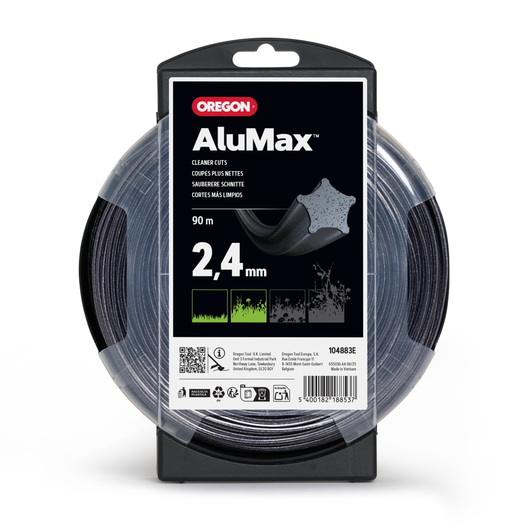 Oregon AluMax Starline Trimmer Line, 2.4MM, 90M Donut