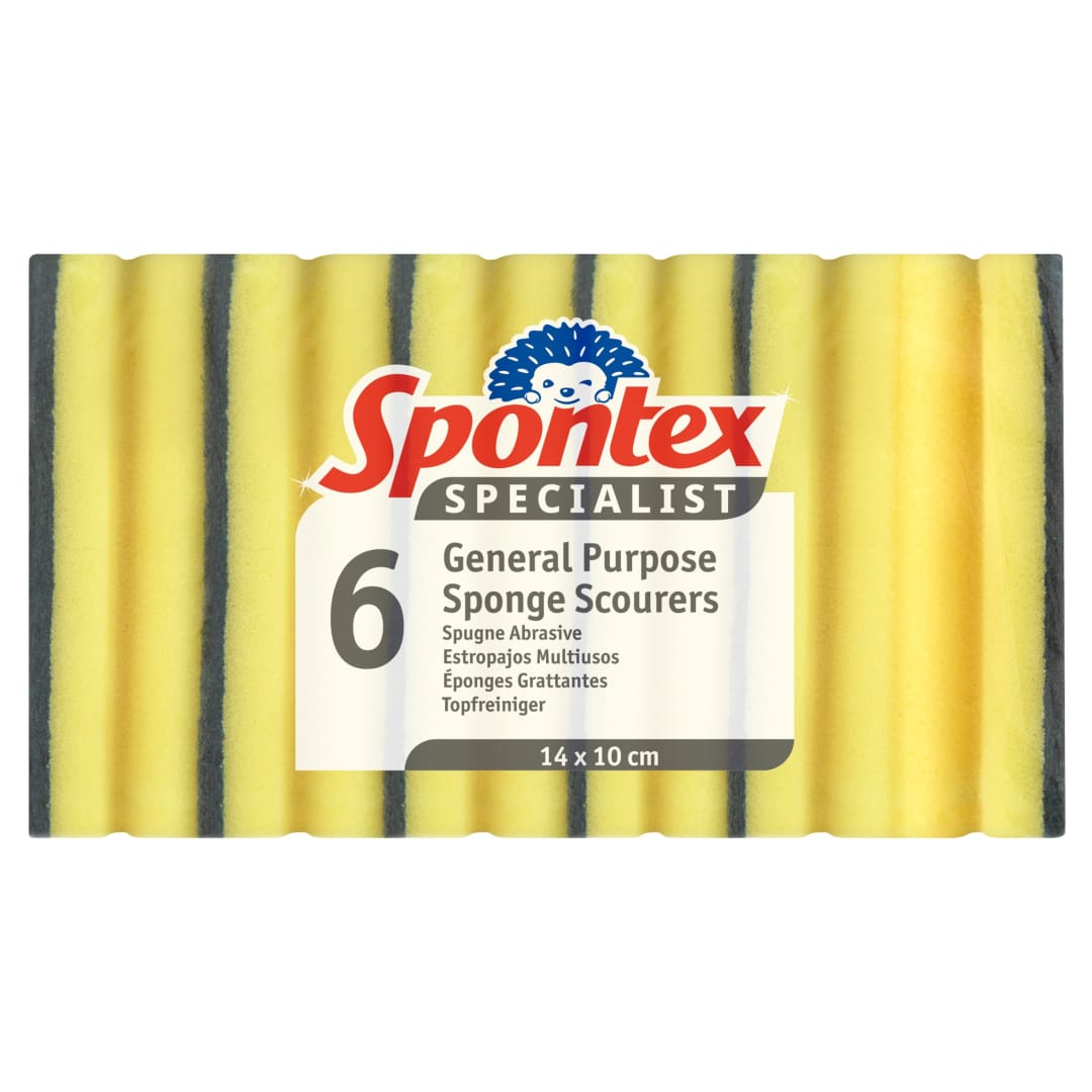 Estropajos con esponja Specialist de Spontex | XL | Resistentes y versátiles para una limpieza profesional | Paquete de 6