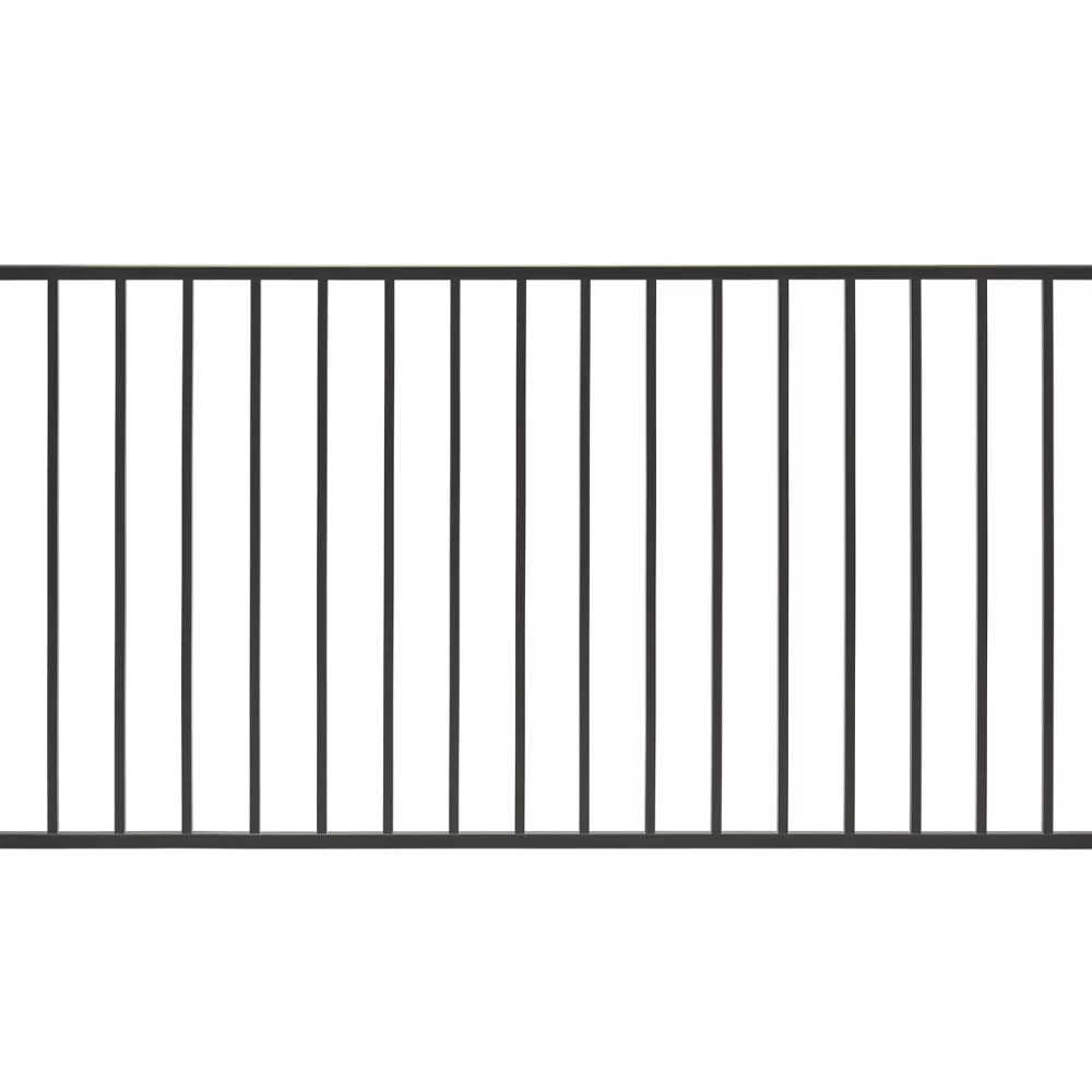 6-ft x 42-in Trex® Enhance™ Steel Horizontal Railing Panel in Charcoal Black