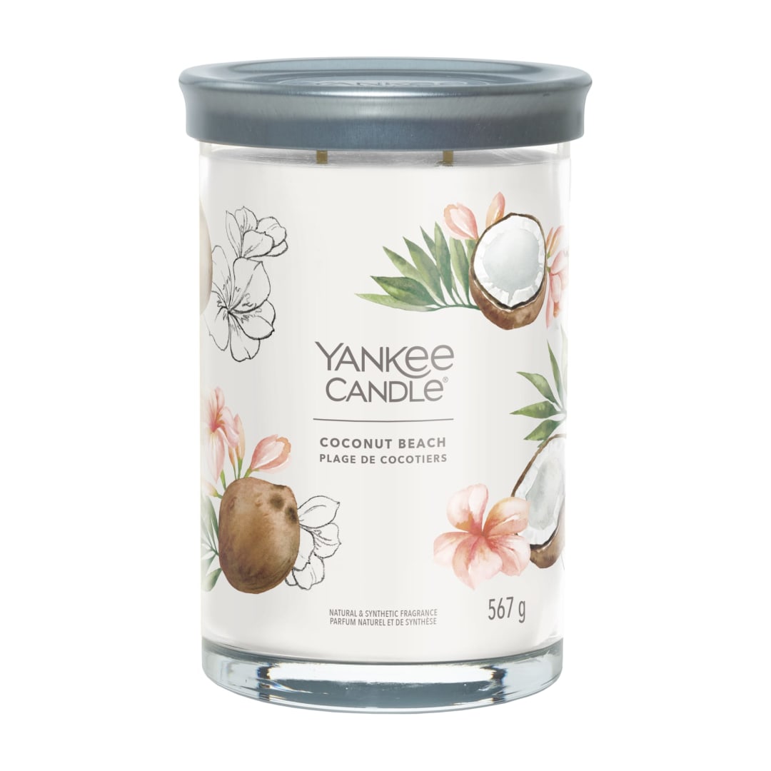 Yankee Candle® Signature Scented Candle | Coconut Beach Large Tumbler Candle with Double Wicks | Soy Wax Blend