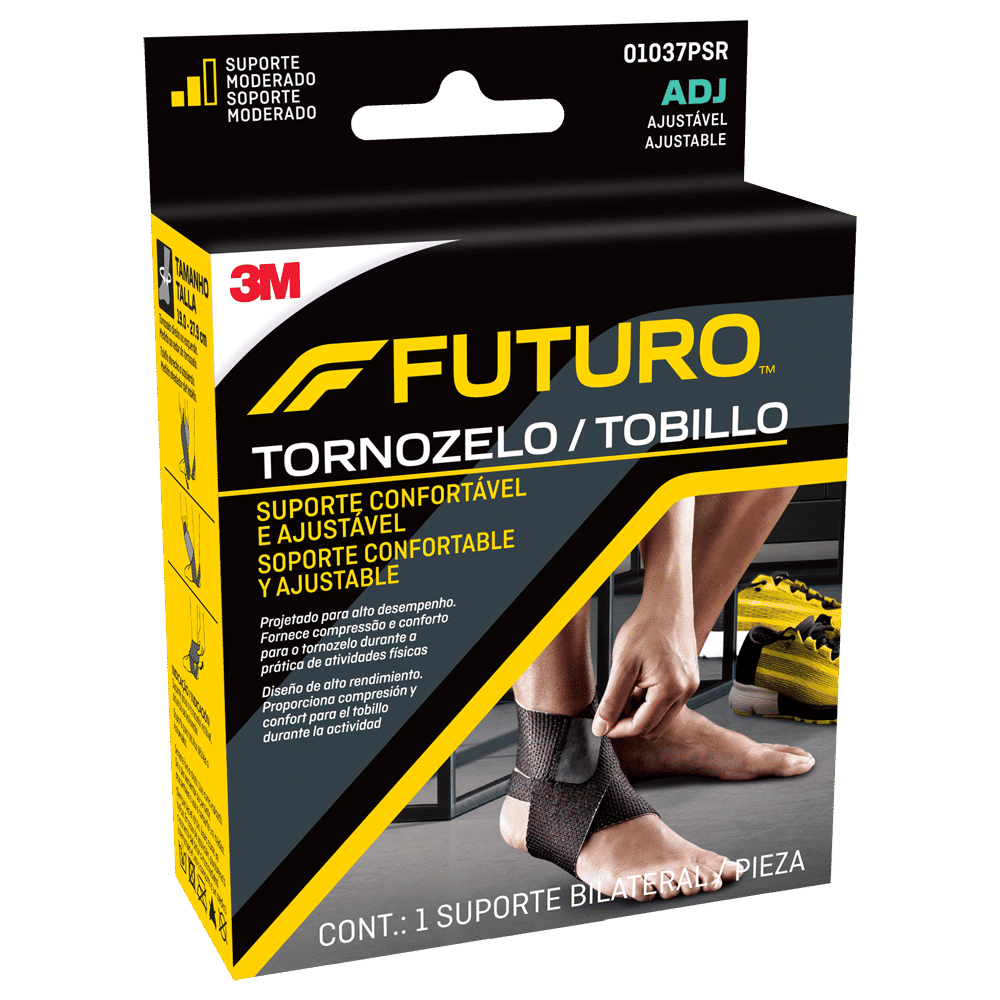 Tornozeleira Confortável 3M FUTURO Bilateral, Tamanho Ajustável