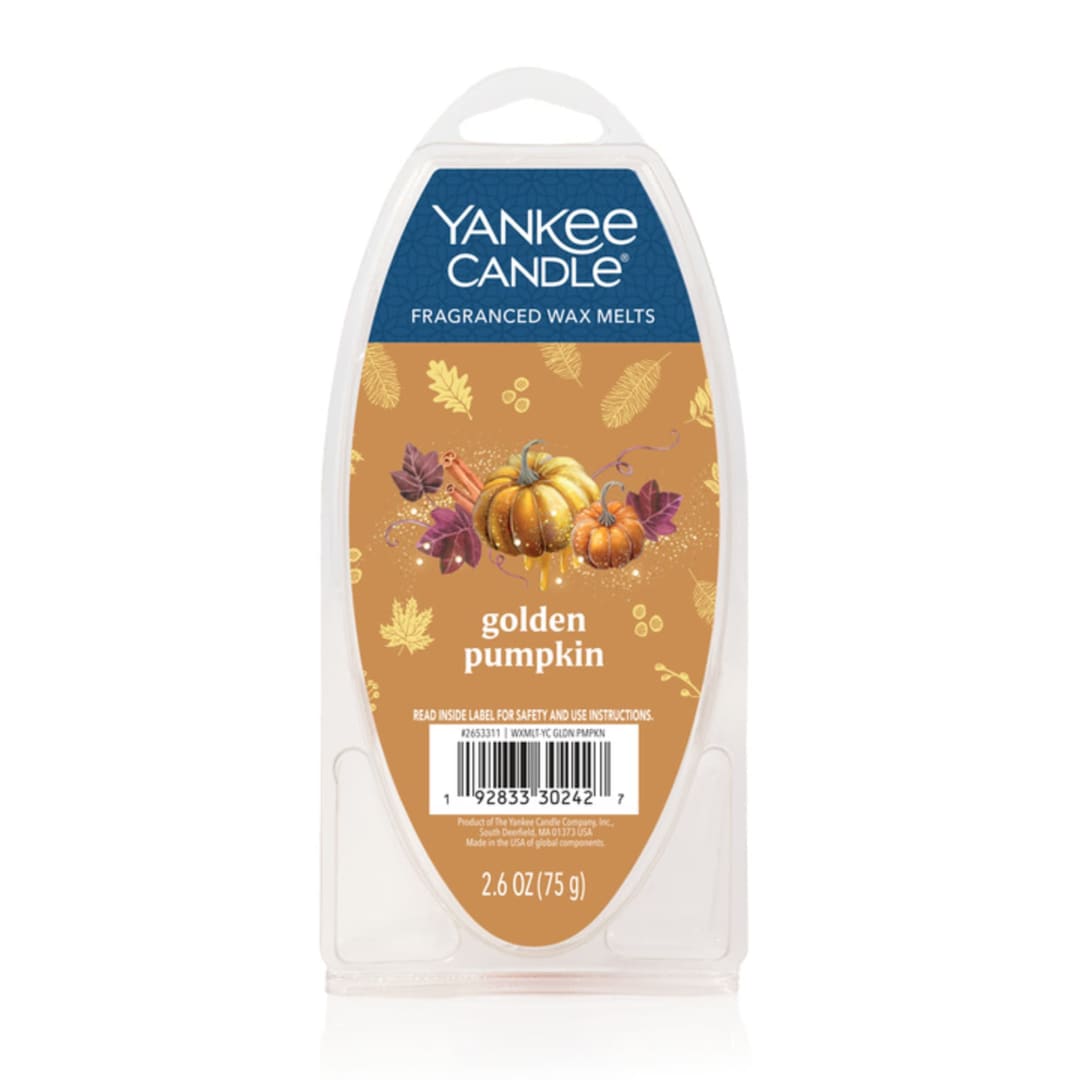 Yankee Candle Golden Pumpkin Wax Melts, 2.6 oz